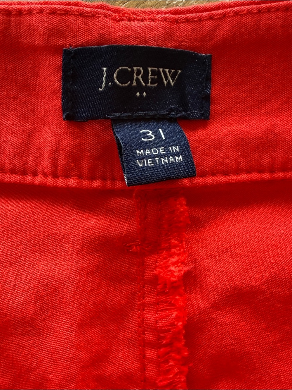 J. Crew Women's Red Linen Blend Vest & Shorts Set - Picture 9 of 12